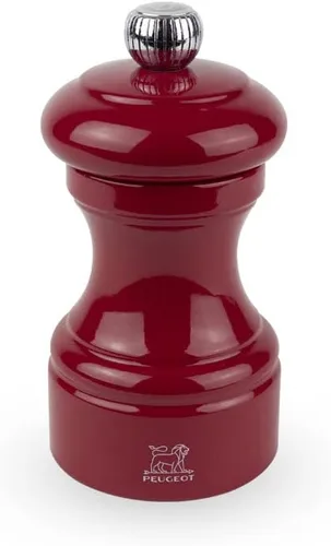 PEUGEOT - Molinillo de sal Bistro - Molinillo de sal clásico - Fabricado con madera certificada PEFC - Fabricado en Francia, 3.9 in -4 pulgadas.