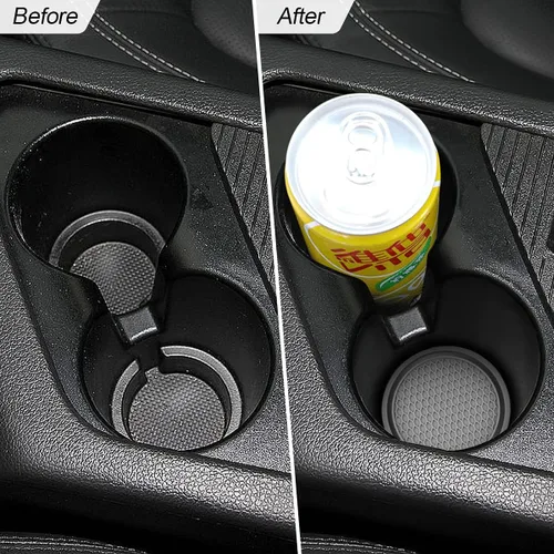 Miniatura 5 de Paquete de 4 portavasos para automóvil, 2.75 pulgadas de diámetro, antideslizante, universal, duradero, adecuado para la mayoría de interiores