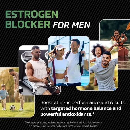 Miniatura 3 de Suplemento DIM para hombres de 300 mg Bloqueador de estrógeno e inhibidor de la aromatasa Refuerzo de equilibrio hormonal extra fuerte