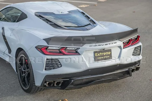 Miniatura 4 de Repuesto para modelos Chevrolet Corvette C8 2020 actuales Alerón de ala de tapa trasera de maletero estilo Ducktail EOS Performance