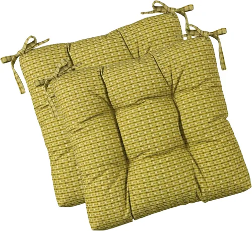 Miniatura 23 de RSH DECOR Juego de 2 cojines de asiento para silla de comedor para interiores y exteriores, 16 x 16 x 2 pulgadas, color a elegir