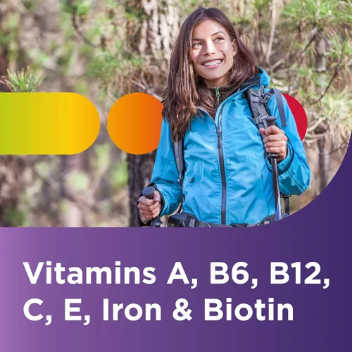 Miniatura 5 de Centrum Tableta multivitamínica para mujer, suplemento multivitamínico/multimineral con hierro, vitamina D3, vitaminas B y antioxidantes vitaminas C