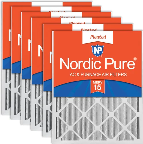 Miniatura 14 de Nordic Pure 12 x 24 x 4 (tamaño real: 11 1/2 x 23 3/8 x 3 5/8) de carbono puro plisado para reducción de olores Merv 8, filtro para horno, 1 paquete