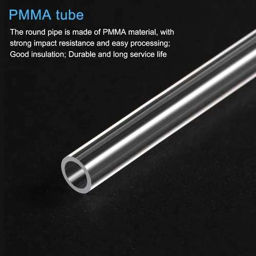 Miniatura 4 de MECCANIXITY Tubo acrílico rígido redondo tubo transparente 0.236 in ID 0.315 in OD 12.008 in longitud para lámparas y linternas, sistema