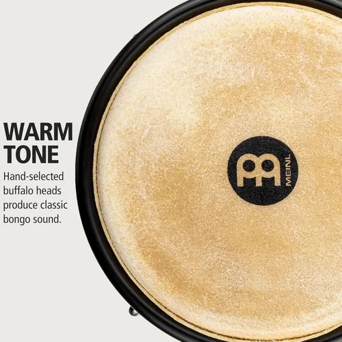 Miniatura 3 de Meinl Percussion HB100SNT-M bongós de madera natural de 6 3/4 y 8 pulgadas, Natural