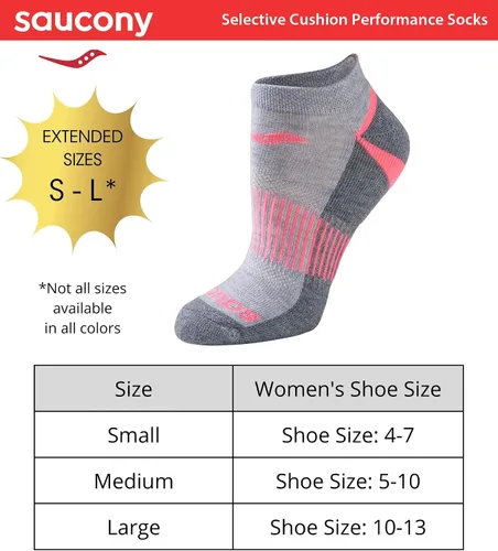 Miniatura 3 de Saucony Women's Selective Cushion Performance Socks (6 & 12 Pairs)