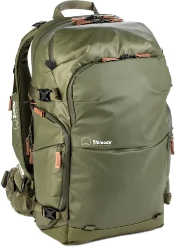 Shimoda Explore v2 35 Starter Kit (con unidad central DSLR mediana), paquete de viaje de fotografía al aire libre de aventura paisajística, Verde