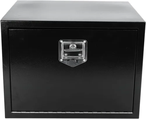 Miniatura 11 de Caja de herramientas de acero para debajo del cuerpo del camión, organizador de caja de herramientas de 18 x 12 x 14 con cerradura y llaves