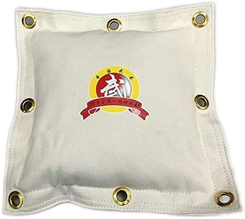 Miniatura 2 de Wing Chun Kung Fu - Bolsa de lona para colgar en la pared es adecuada para kickboxing y varios entrenamientos de boxeo. Blanco