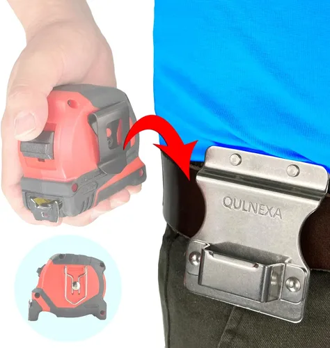 Soporte de taladro con clip para cinturón de herramientas, funda con clip para cinturón de herramientas para soporte de cinta métrica, funda para
