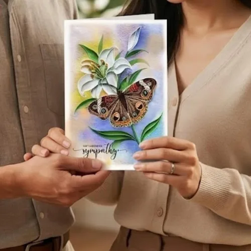 Miniatura 3 de Tarjeta de simpatía bufterly, simpatía animal, pensando en ti para todas las ocasiones, tarjeta de pluma de animales para él, ella, amiga (Buffterly)