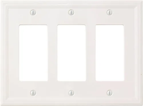 Cubierta aislante para interruptor de luz, cubierta decorativa para enchufe, placa de pared. Blanco