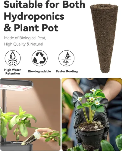 Miniatura 5 de LYKOCLEAN Kit de cápsulas de semillas hidropónicas compatible con AeroGarden, Ahopegarden, iDoo, MUFGA, 8 cápsulas completas para cultivar cualquier
