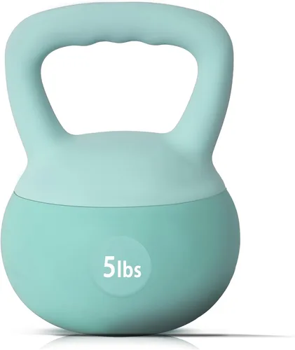 Miniatura 20 de Pesas rusas suaves (5-30 libras), relleno de arena de hierro para gimnasio en casa, entrenamiento de fuerza y fitness, diseño a prueba de golpes