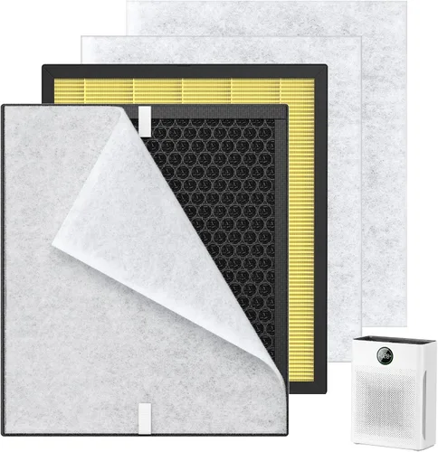 Miniatura 10 de Paquete de 2 filtros de repuesto PR1 para purificador de aire Mooka Mode PR1, filtro HEPA verdadero H13 para el hogar, habitación grande de hasta