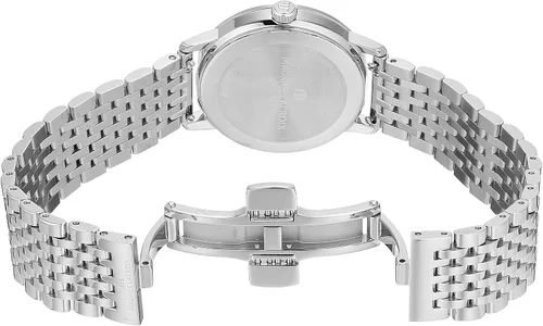 Miniatura 5 de Maurice Lacroix Eliros Reloj de cuarzo de acero inoxidable para mujer con correa de acero inoxidable, plata, 16 (Modelo EL1094-SS002-110-1)