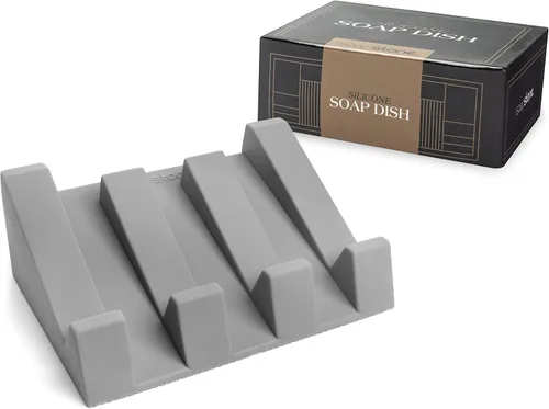 Miniatura 13 de Jabonera de silicona (patentada en EE. UU.) Portajabones autodrenante para barra de jabón para ducha, fregadero de baño, bandeja de jabón
