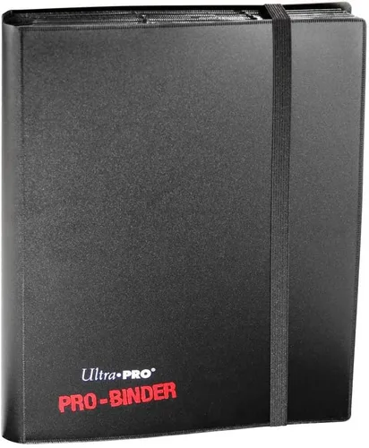 Miniatura 2 de Ultra Pro Álbum de cuero sintético acolchado de 9 bolsillos con ventana central para Pokemon, YuGiOh, tarjetas mágicas y tarjetas fotográficas. Gris