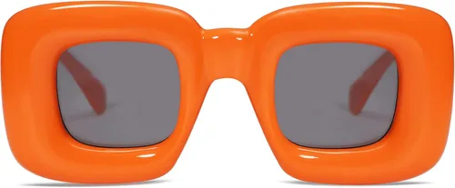 Miniatura 3 de VANLINKER Lindas gafas de sol cuadradas infladas para mujeres y hombres, gafas gruesas retro con marco grueso divertido máscara sombras VL9733