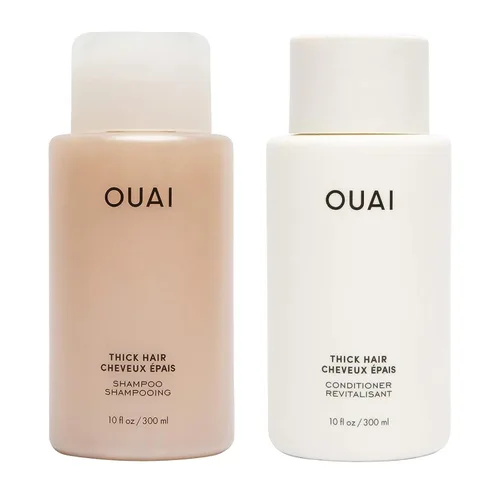 Miniatura 14 de OUAI Juego de champú y acondicionador para cabello normal - Champú y acondicionador sin sulfatos para mujeres y hombres - Elaborado con queratina