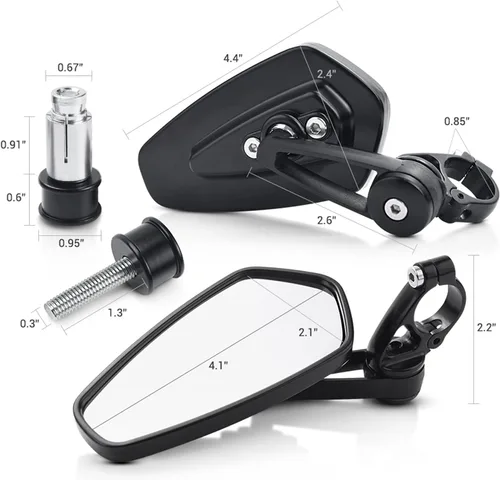 Miniatura 2 de Accesorios para motocicleta con extremo de barra de espejo para Suzuki V Strom 650 Bandit 650 RM 125 Intruder VL 1500 GSXR 1000 K7 GIXXER K6 Moto