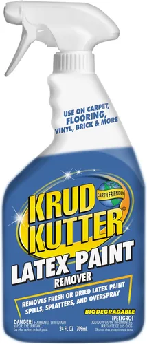 Krud Kutter Spray removedor de pintura de látex, 24 onzas, elimina la pintura de látex seca y fresca de pisos, azulejos, madera y superficies duras,