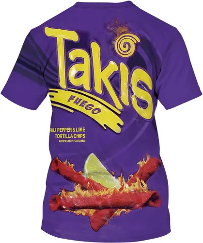 Miniatura 2 de Camisetas unisex de manga corta con estampado 3D y cuello redondo