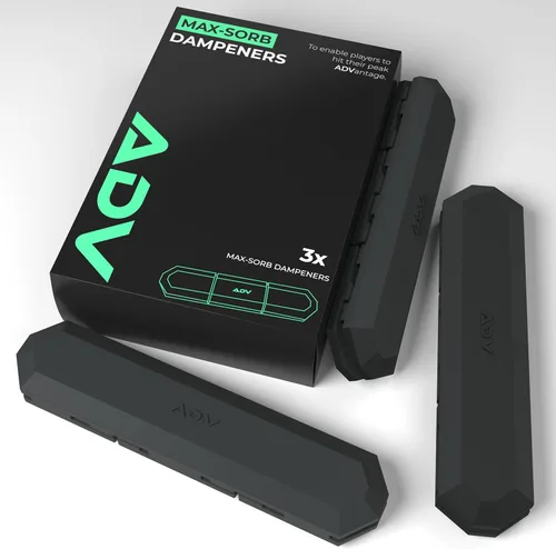 ADV Tennis Amortiguador con tacto personalizado, paquete de 3, amortiguador de raqueta para reducir la vibración, aliviar los síntomas de lesiones y