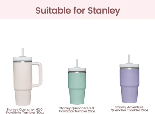 Miniatura 6 de Thxbag Bota de silicona para taza Stanley Cup 30oz / 20oz, funda de protección en color rosa compatible con Stanley H2.0 y Stanley Adventure Cuarzo