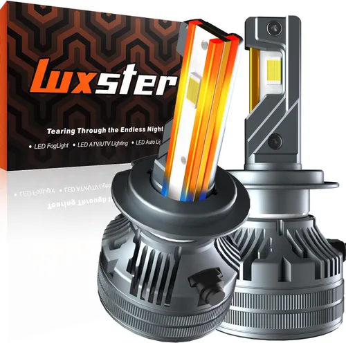Miniatura 16 de LUXSTER Bombillas LED H1 Punisher, adaptadores H1 incluidos, 40,000LM ultra brillantes, instalación Plug-N-Play, bombillas para luces antiniebla