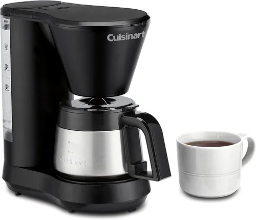 Miniatura 3 de Cuisinart - Cafetera de 5 tazas con jarra de acero inoxidable, máquina de café con depósito de agua extraíble, filtro de agua de carbón, función