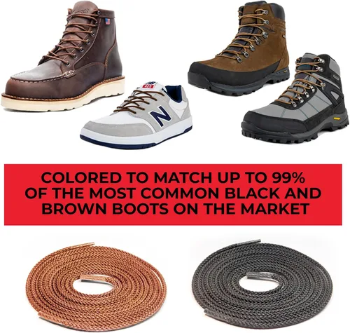 Miniatura 5 de IRONLACE Unbreakable Round Bootlaces - Indestructible, Waterproof & Fire Resistant Boot & Shoe Laces