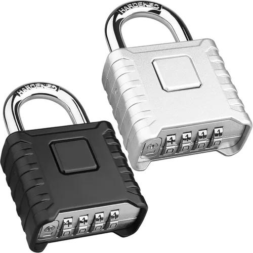 Miniatura 10 de Paquete de 2 Candados de Combinación Grandes [Desbloqueo con Un Toque], Diyife® Candado Resistente para Exteriores a Prueba de Intemperie Diseño