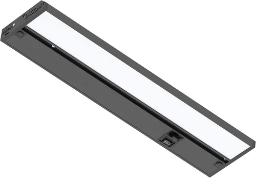Luz de gabinete inferior Halo LAGOM, de 12 pulgadas, LED regulable con cableado directo, 2700K/4000K/5000K, cable de alimentación se vende por Negro