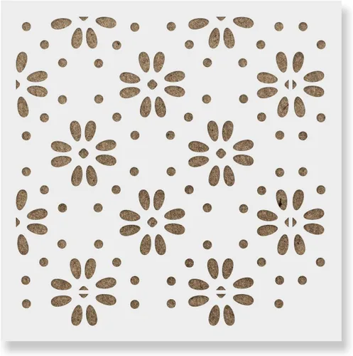 Plantilla de azulejos Runa - Plantillas de azulejos escandinavos reutilizables para pintar suelos, paredes, muebles y mucho más personalizados