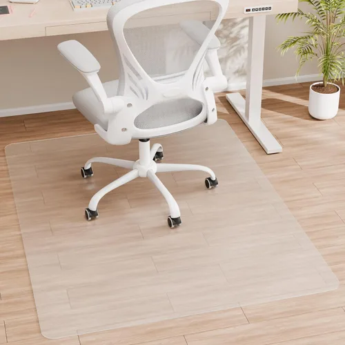 Miniatura 9 de Tapete para silla de oficina para alfombra de pelo bajo, 48 x 36 pulgadas, tapete transparente para silla de escritorio de oficina para suelos