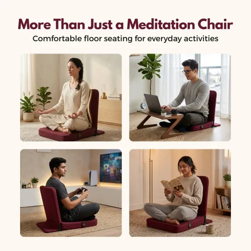Miniatura 8 de Friends Of Meditation Silla de yoga y meditación Back Jack (18 X 18 pulgadas)