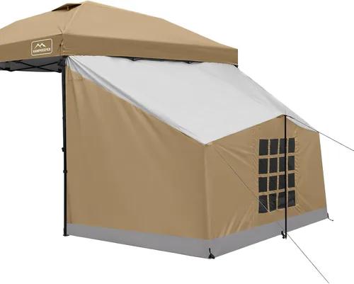 Miniatura 11 de KAMPKEEPER Side Tent,1/2 Person Camping Tents for 10' x 10' Pop Up Canopy, Easy Set Up Gazebo,Compatible with 10' Wide Canopies for Camping &