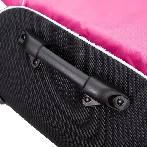 Miniatura 7 de Bolsa de golf para mujer con ruedas - Oxford 600D resistente, 6 bolsillos, ruedas ABS, aprobada por aerolíneas, rosa