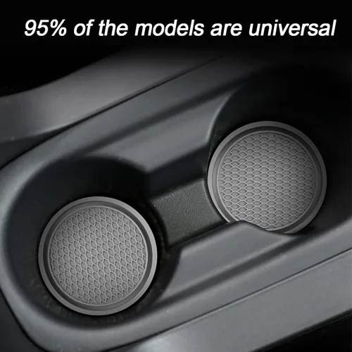Miniatura 4 de Paquete de 4 portavasos para automóvil, 2.75 pulgadas de diámetro, antideslizante, universal, duradero, adecuado para la mayoría de interiores