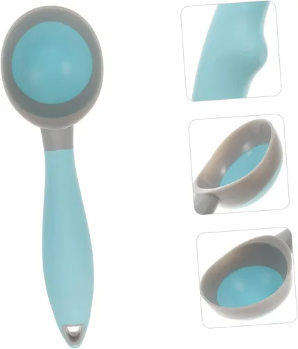 Miniatura 8 de Juego de cucharas ergonómicas para helados, 2 cucharas de goma para helado para servir ensalada de frutas