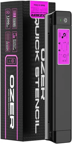 Miniatura 4 de OZER M08Pro - Impresora inalámbrica de plantillas de transferencia de tatuajes, máquina fotocopiadora térmica sin tinta, impresora compacta