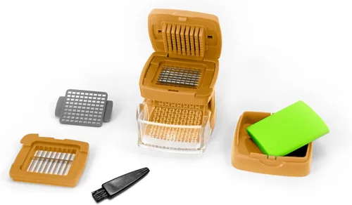 Miniatura 2 de Trituradora de Ajo-A-Peel, Prensa de Ajo, Trituradora, Cortadora, Picadora y Envase de Almacenamiento - Incluye pelador de ajo de silicona - Fácil