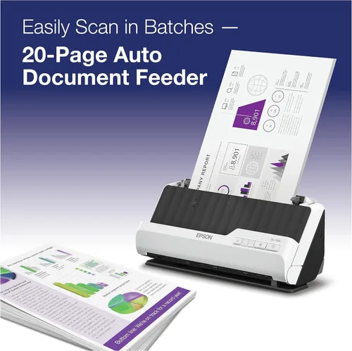 Miniatura 4 de Epson Escáner de documentos de escritorio compacto dúplex DS-C330 con alimentador automático de documentos (ADF)