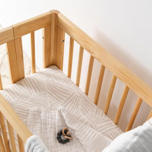Miniatura 5 de Babyletto Sábanas de Muselina para Moisés de Bebé para Niñas y Niños - Certificadas GOTS Funda de Algodón Orgánico Transpirable - Ajustadas 360°