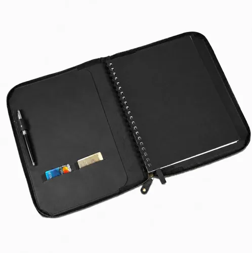 Miniatura 2 de Funda de cuero de grano completo resistente (8.5 x 11 pulgadas), recargable Cahier XXL, cuaderno en espiral recargable (8.5 x 11 pulgadas), funda