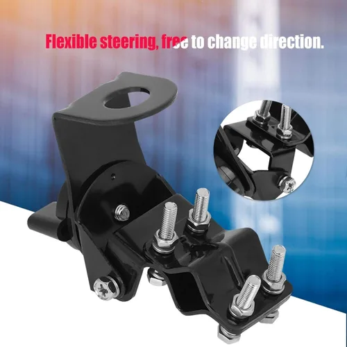 Miniatura 5 de Soporte de antena de radio de coche, montaje de antena móvil ajustable de 360°, soporte de montaje resistente de acero inoxidable para vehículo