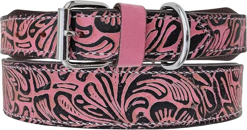 Miniatura 3 de Affilare Collar de perro de cuero estilo occidental resistente acolchado para cachorros y perros grandes 10AB134-XS