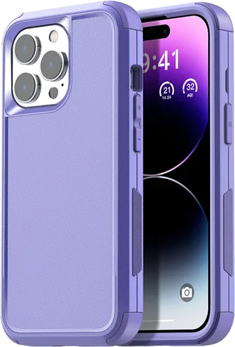 Miniatura 17 de AICase Funda para iPhone 14 Pro Max (6.7") con Protector de Pantalla de Vidrio, Protección contra Caídas de Servicio Pesado, Cuerpo Completo