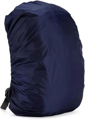 Cubierta impermeable para mochila Silfrae de 30 L a 100 L, cubierta de lluvia para mochila para viajes, escalada, senderismo (Azul marino, 60 L a 70